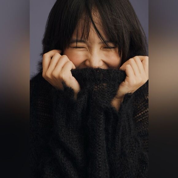 Anthropologie The Posey Stitchy Distressed Sweater Size XS - Picture 2 of 5